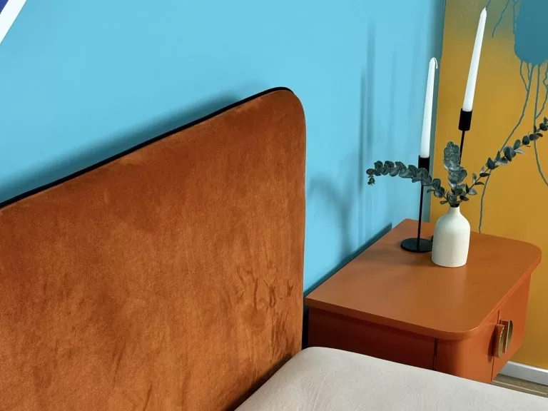 Кровать Сторо Марино бежевый в интерьере - 10