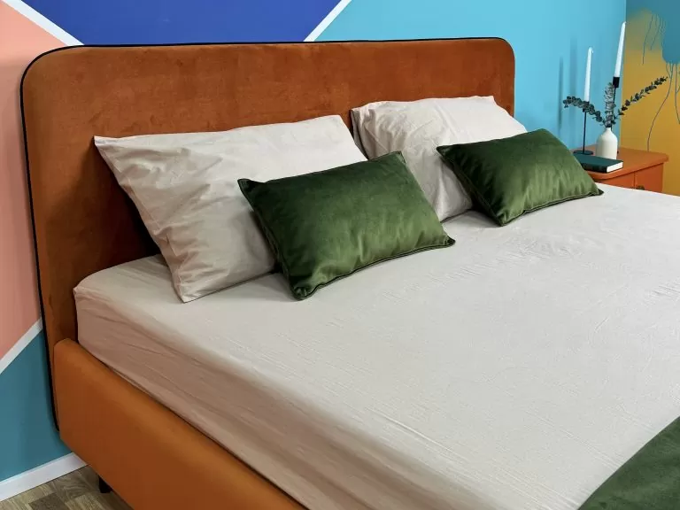 Кровать Сторо Марино бежевый в интерьере - 1