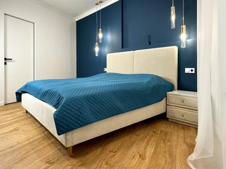 Кровать Ирва Фелини Бежевая в интерьере - 7