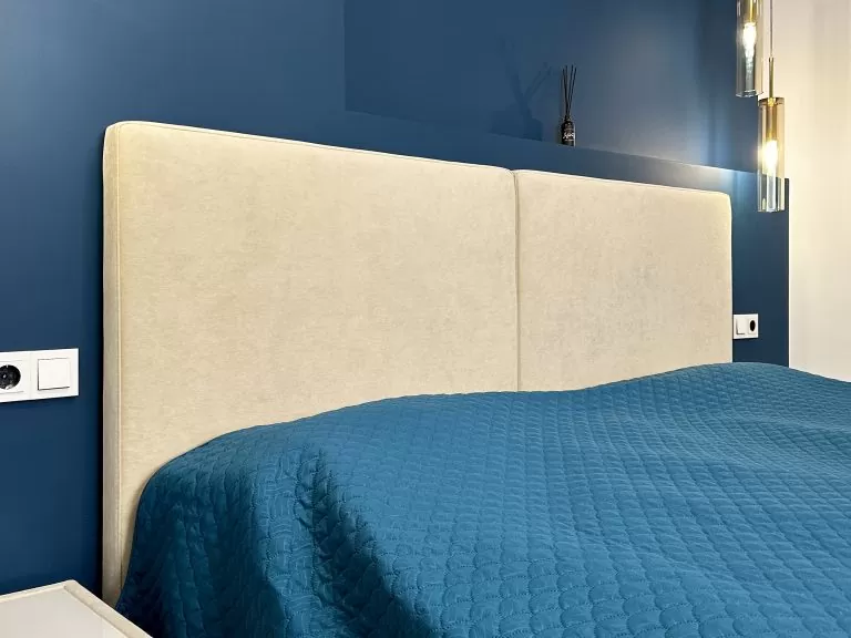 Кровать Ирва Фелини Бежевая в интерьере - 2